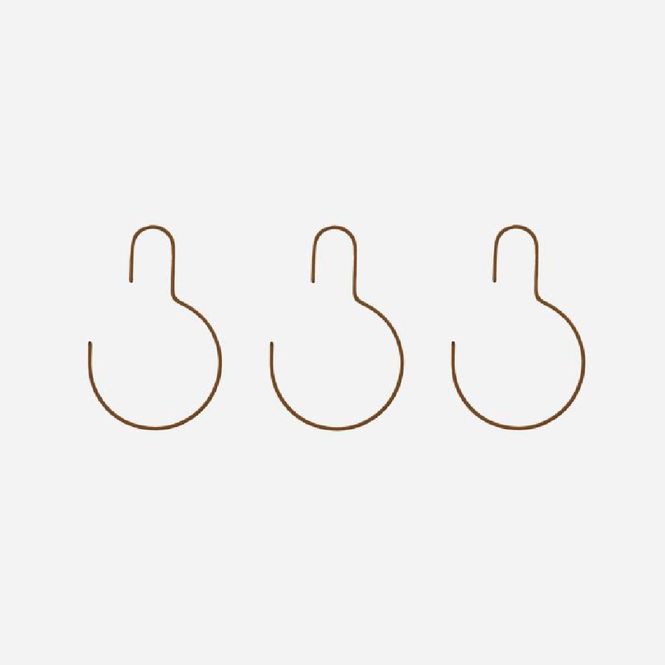 Hovedbilde Round hanger 3-pack Brun