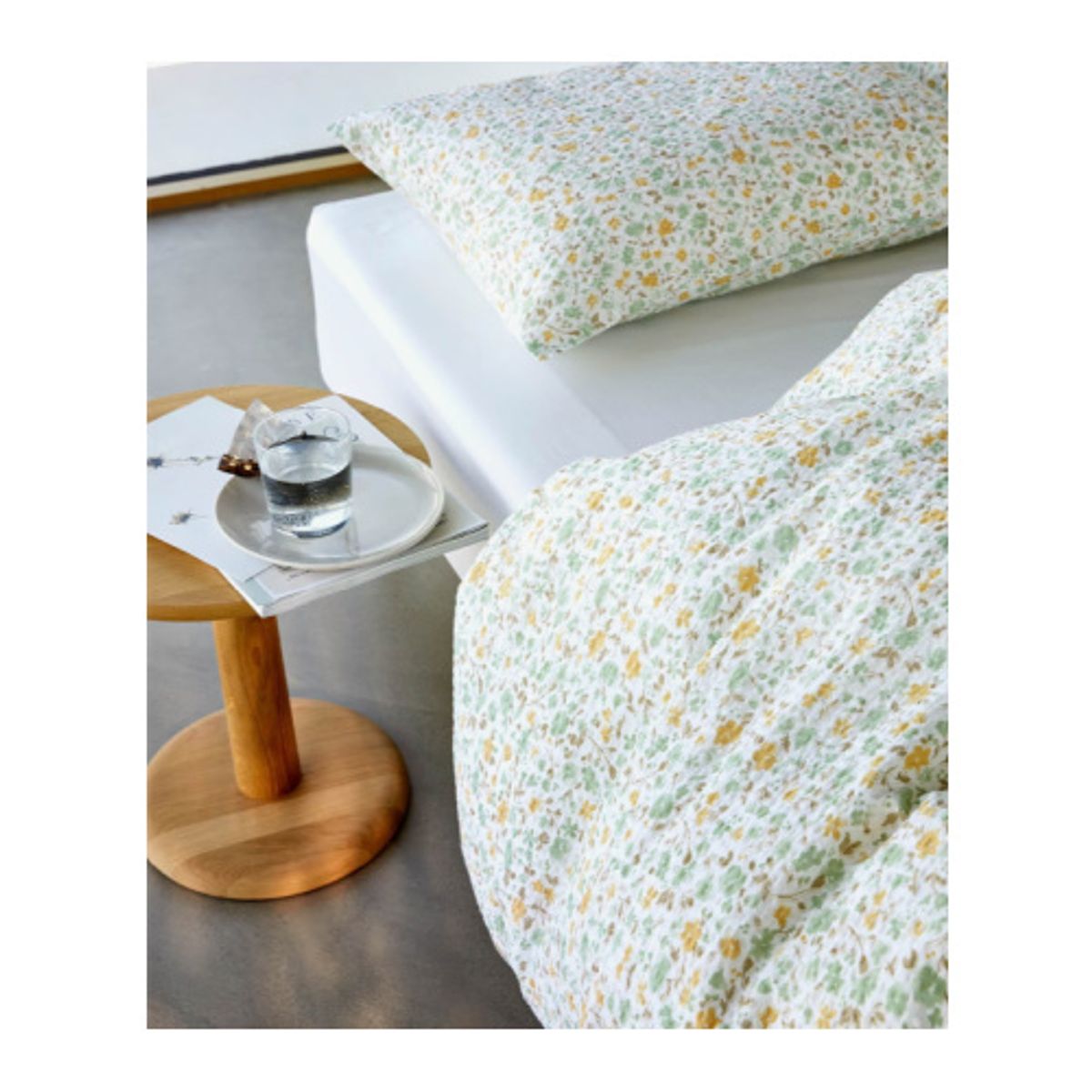 Clara krepp vårgrønn 140x220