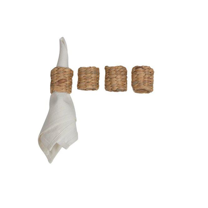 Hovedbilde Serviettringer natur 4pk