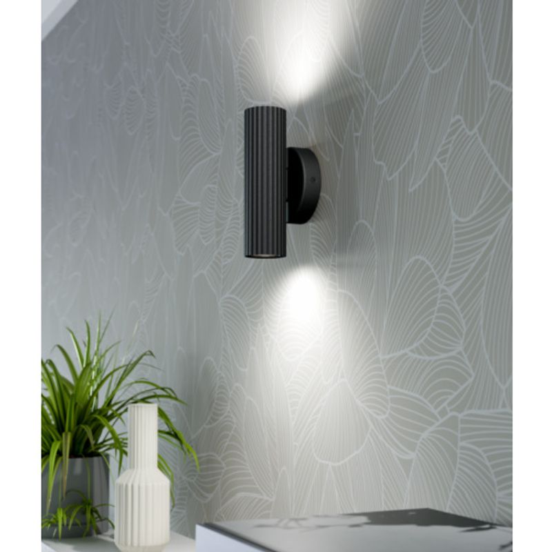 Portillo vegglampe sort